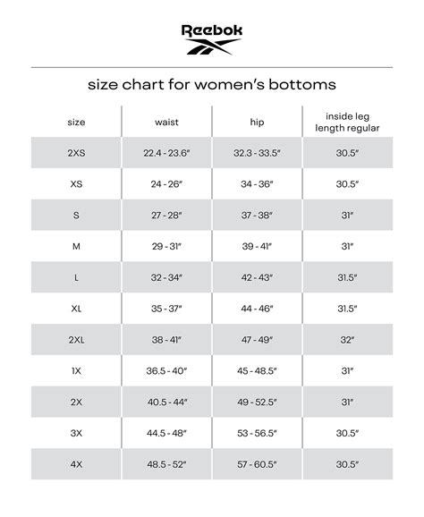 reebok tights|reebok leggings size chart.